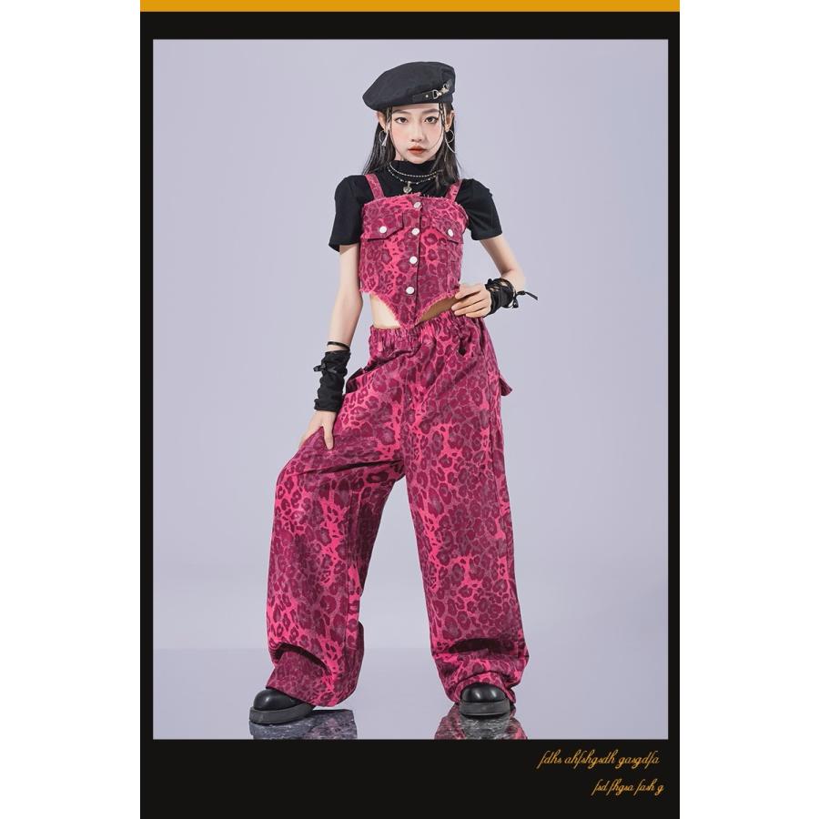 キッズダンス衣装 セットアップ 黒 ピンク ガールズ ヒップホップ 衣装