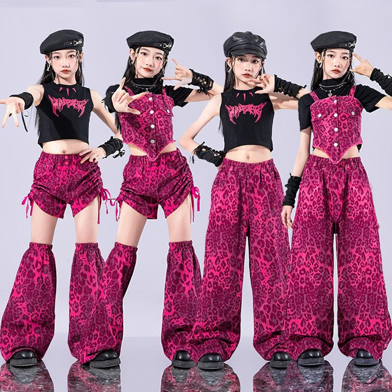 キッズダンス衣装 セットアップ 黒 ピンク ガールズ ヒップホップ 衣装