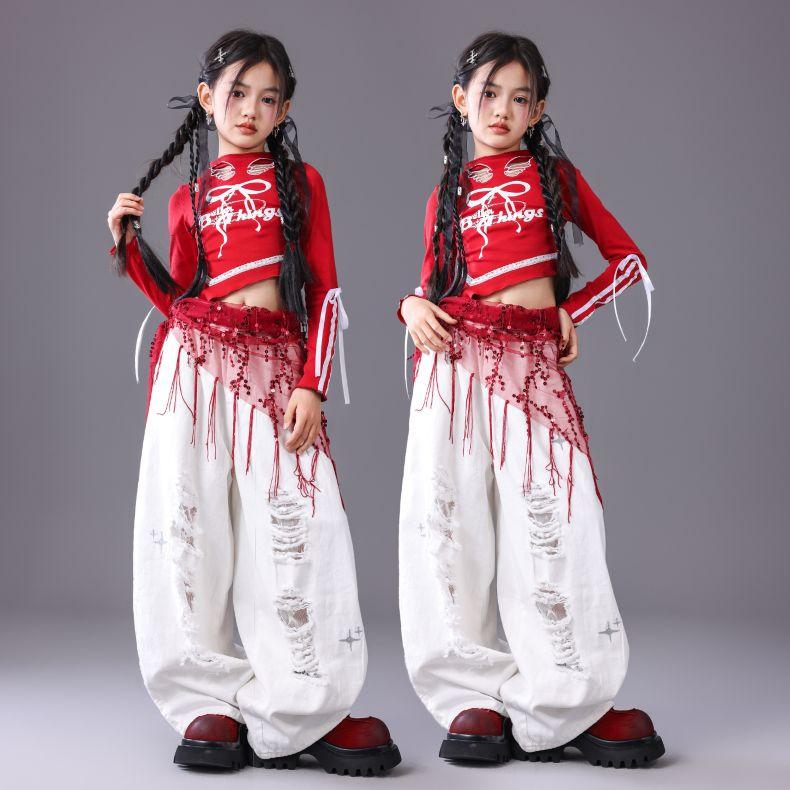 ヒップホップ ダンス衣装 ガールズ K-POP 韓国 キッズダンス衣装