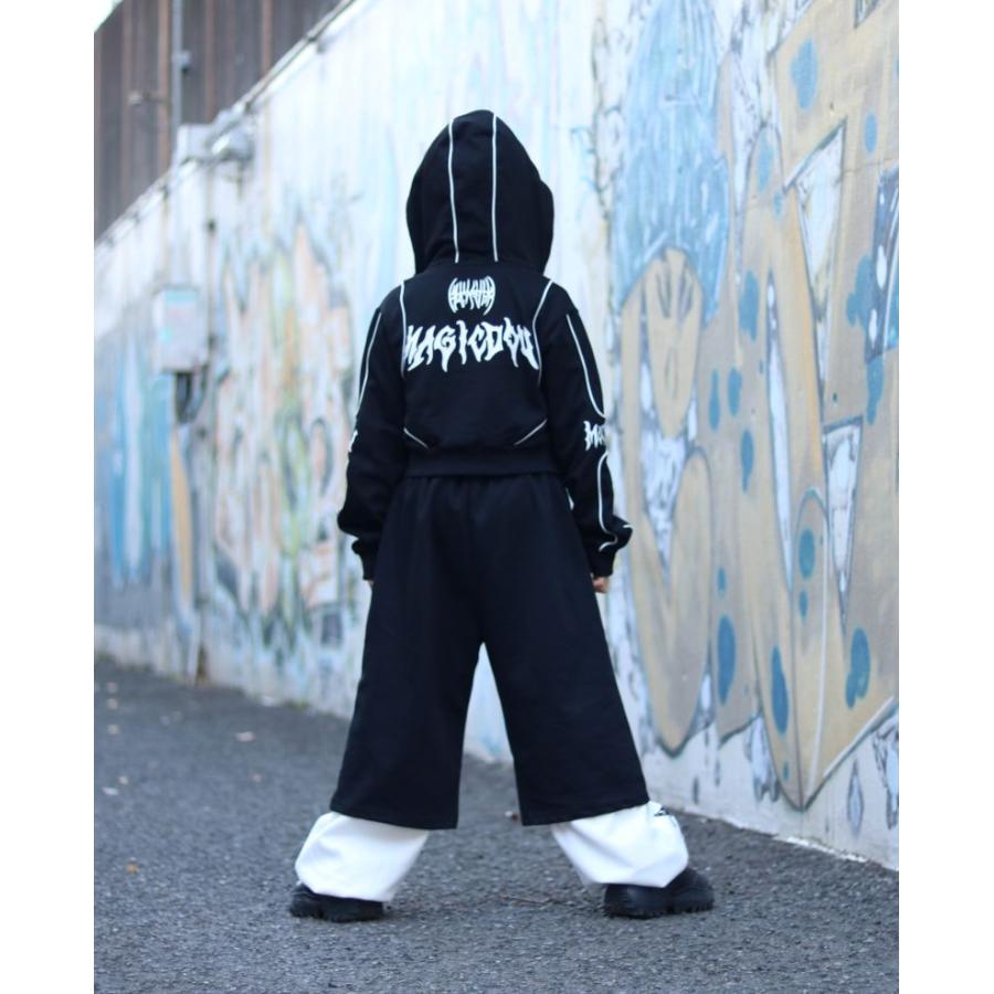 ダンス衣装 セットアップ ガールズ ヒップホップ 衣装 黒 白 K-POP