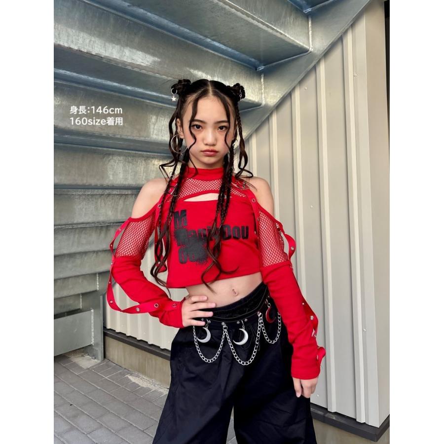 ダンス衣装 セットアップ ガールズ ヒップホップ 衣装 赤 黒 白 K-POP
