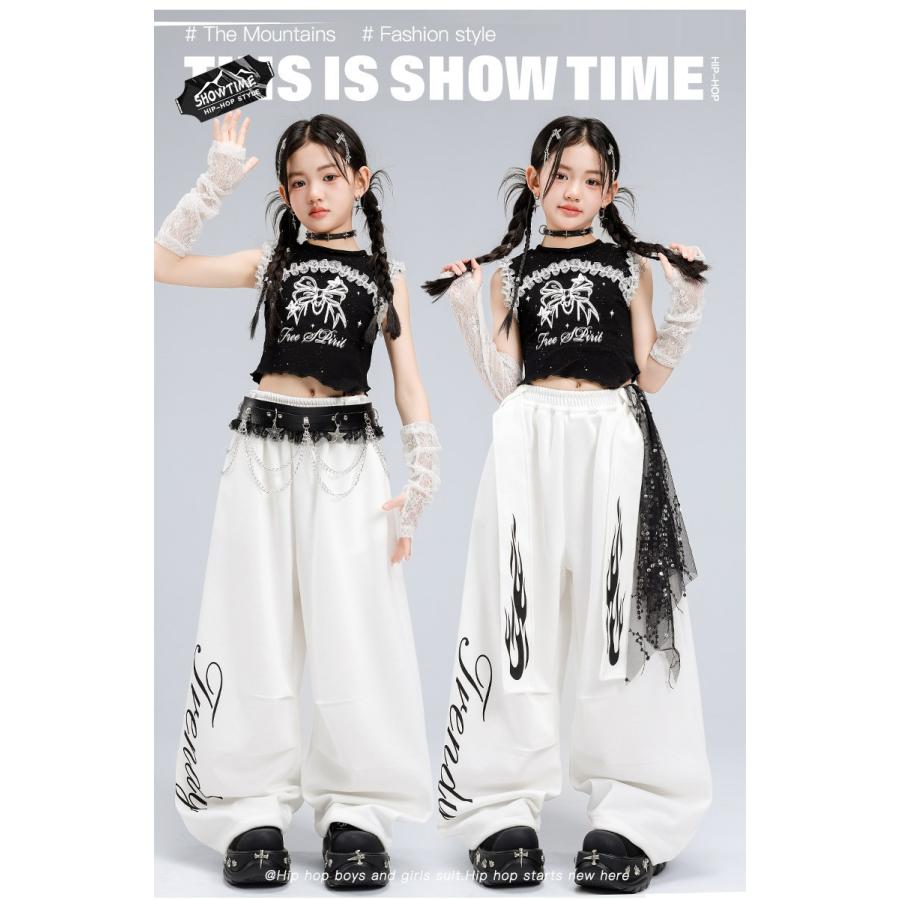 ヒップホップ ダンス衣装 ガールズ K-POP 韓国 キッズダンス衣装