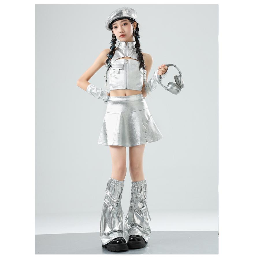 ダンス衣装 キッズ セットアップ スパンコール キラキラ衣装 ジャズ
