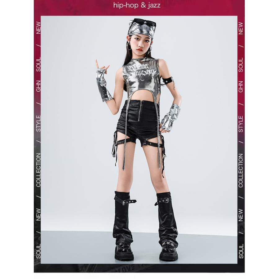 キッズダンス衣装 セットアップ ヒップホップ 衣装 子供ダンス服 派手