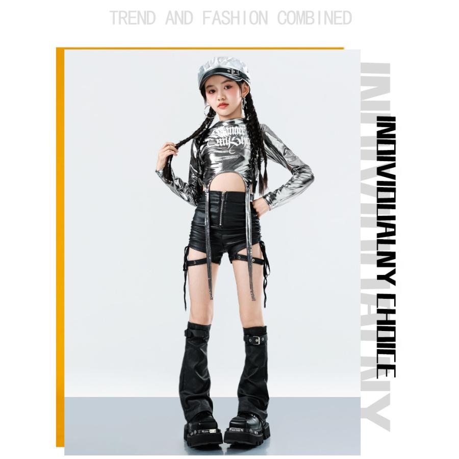 キッズダンス衣装 セットアップ ヒップホップ 衣装 子供ダンス服 派手