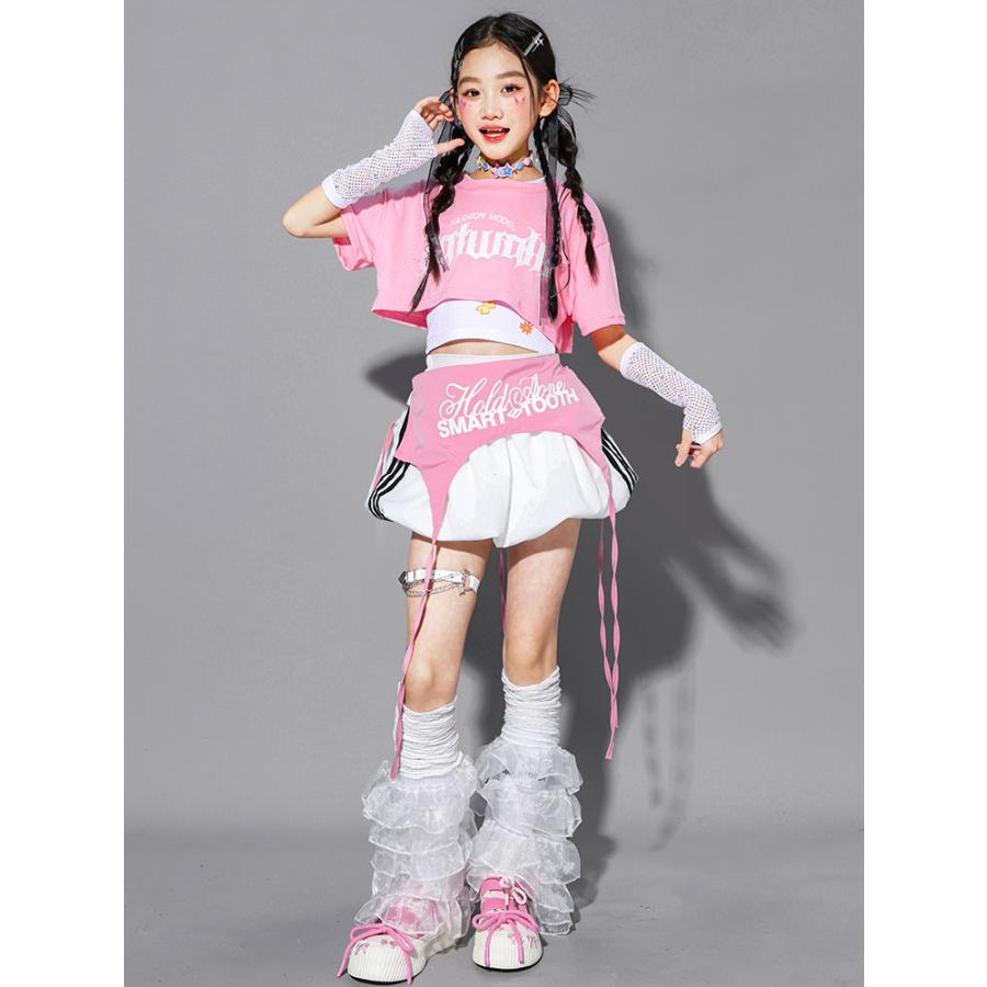 キッズダンス衣装 セットアップ ガールズ ヒップホップ 衣装 K-POP