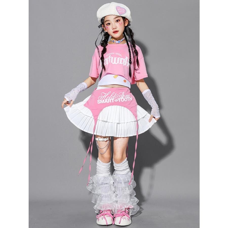 キッズダンス衣装 セットアップ ガールズ ヒップホップ 衣装 K-POP