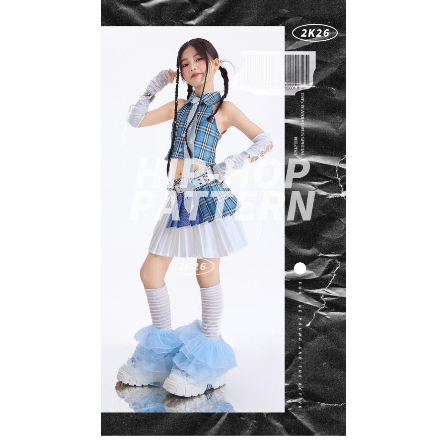 ダンス衣装 キッズ セットアップ チアダンス ガールズ ヒップホップ
