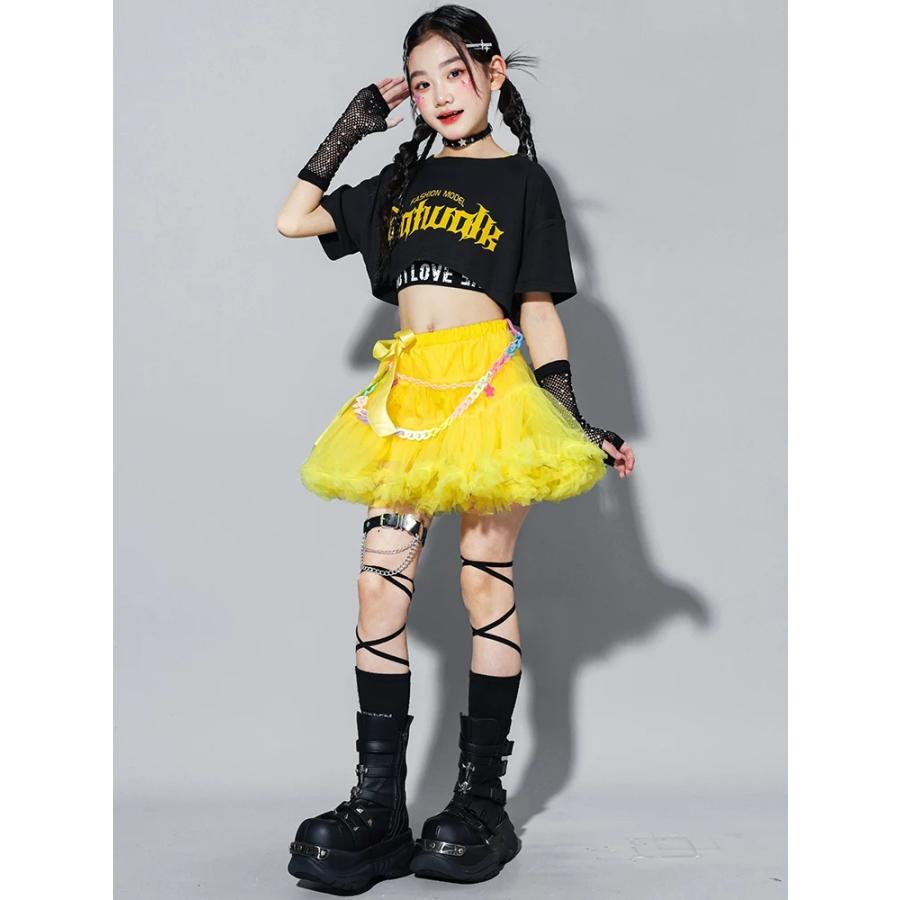 ダンス衣装 キッズ セットアップ ガールズ ヒップホップ 衣装 ヘソ出し