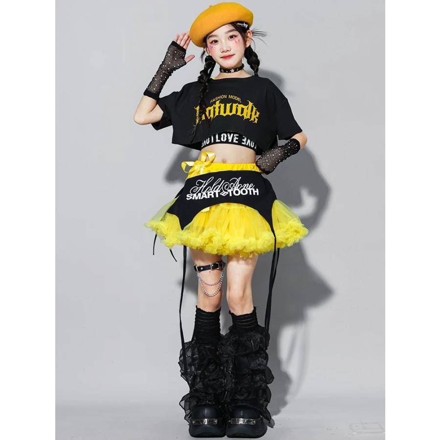 ダンス衣装 キッズ セットアップ ガールズ ヒップホップ 衣装 ヘソ出し