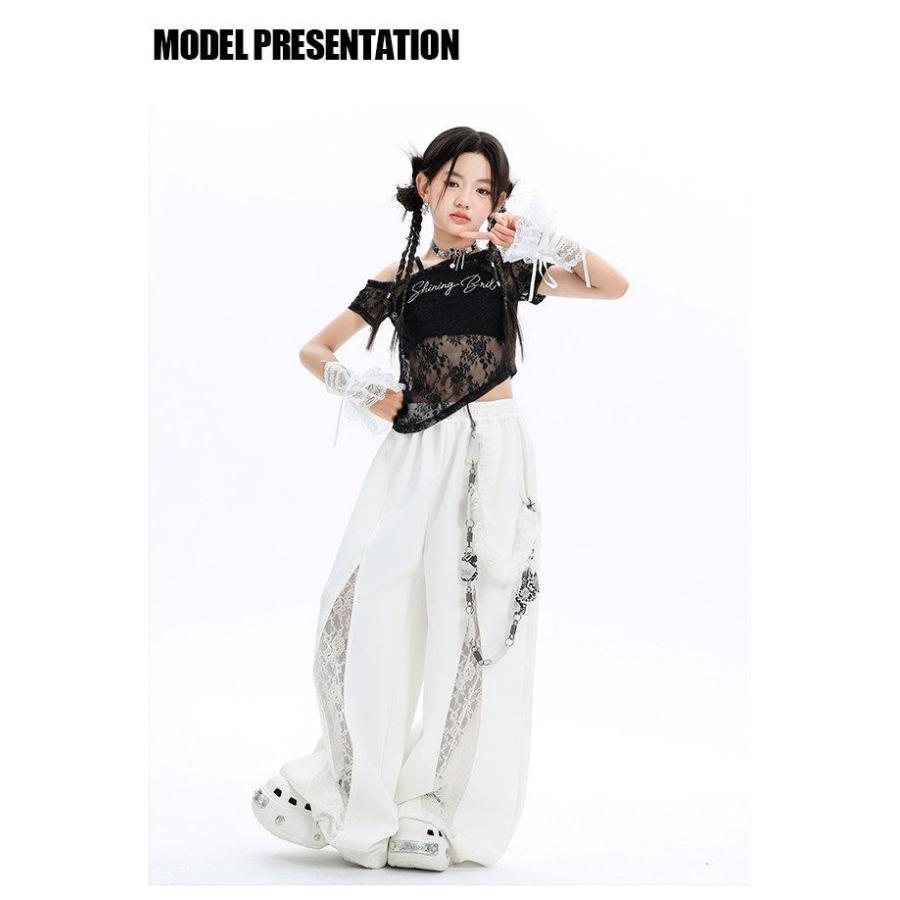 ヒップホップ ダンス衣装 ガールズ K-POP 韓国 キッズダンス衣装