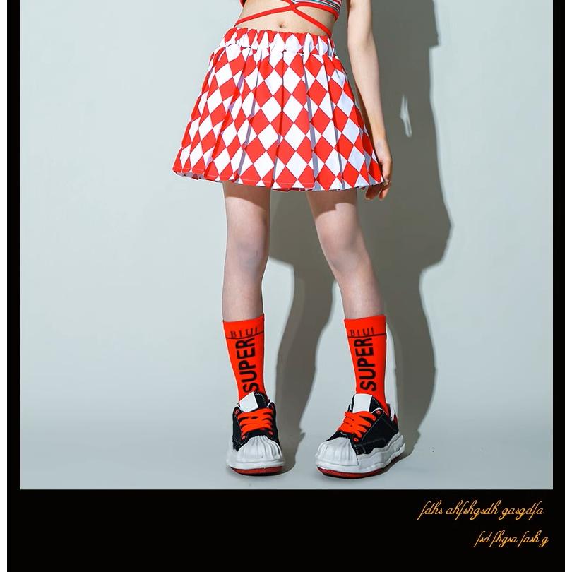 靴下 ダンス衣装 キッズ ヒップホップ 衣装 ダンス衣装小物 青