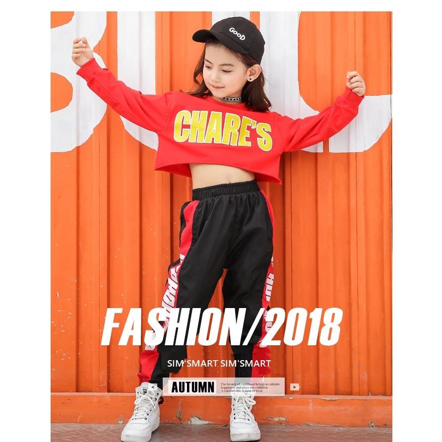 キッズ ヒップホップ ファッション ガールズ K Popダンス衣装 へそ出し服 かっこいい Dg 266 Sims Mart Ys 通販 Yahoo ショッピング