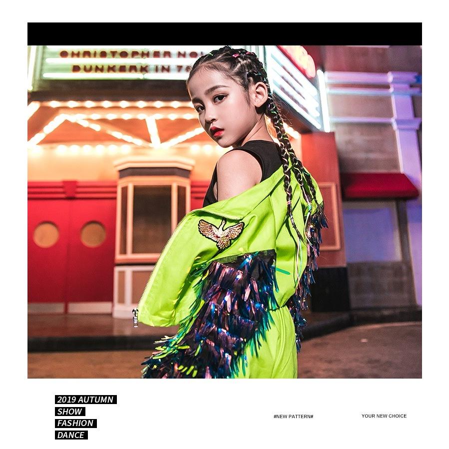 贈答 ダンス衣装 ガールズ 派手 かっこいい K Pop ファッション 韓国 セットアップ 黄緑 Materialworldblog Com