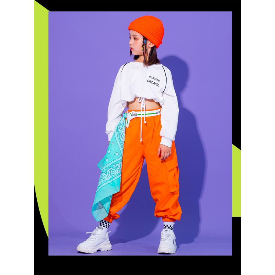 キッズダンス衣装 セットアップ 男の子 ガールズ ヒップホップ へそ
