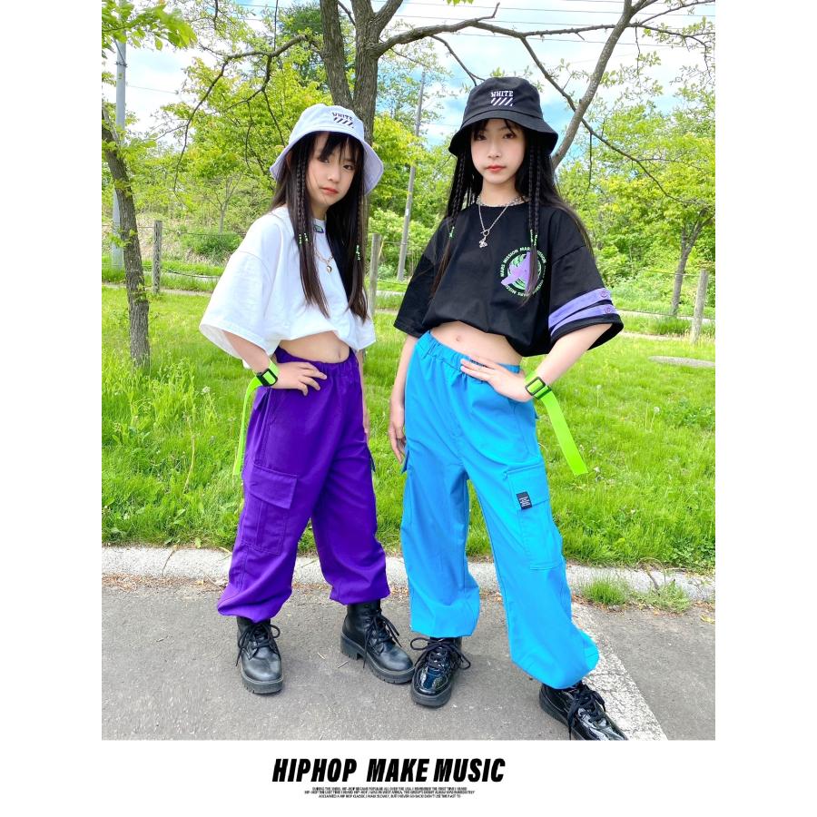 カーゴパンツ ダンス衣装 キッズ パンツ ヒップホップ ダンスパンツ