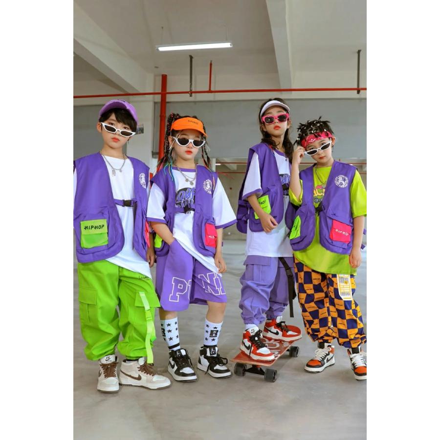 ダンス衣装 キッズ ヒップホップ セットアップ ファッション 派手 