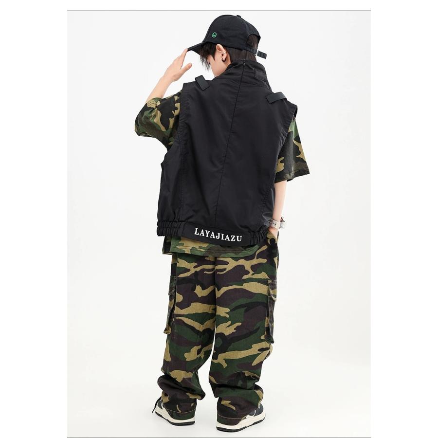 キッズダンス衣装 セットアップ ヒップホップ 衣装 Tシャツ キッズダンス衣装 セットアップ ヒップホップ 衣装 Tシャツ