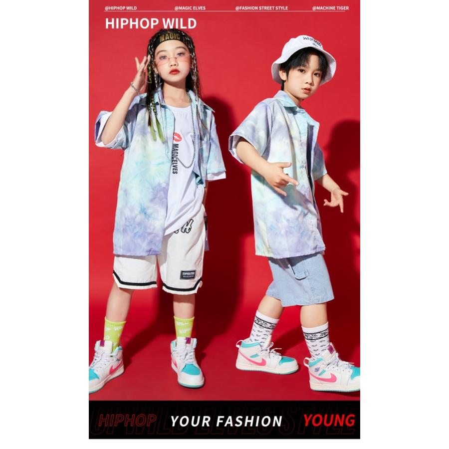 シャツ タイダイ柄 キッズダンス衣装 ヒップホップ ファッション ダンス衣装 キッズ トップス 男の子 ガールズ 派手 K Pop Dg 1 Sims Mart Ys 通販 Yahoo ショッピング