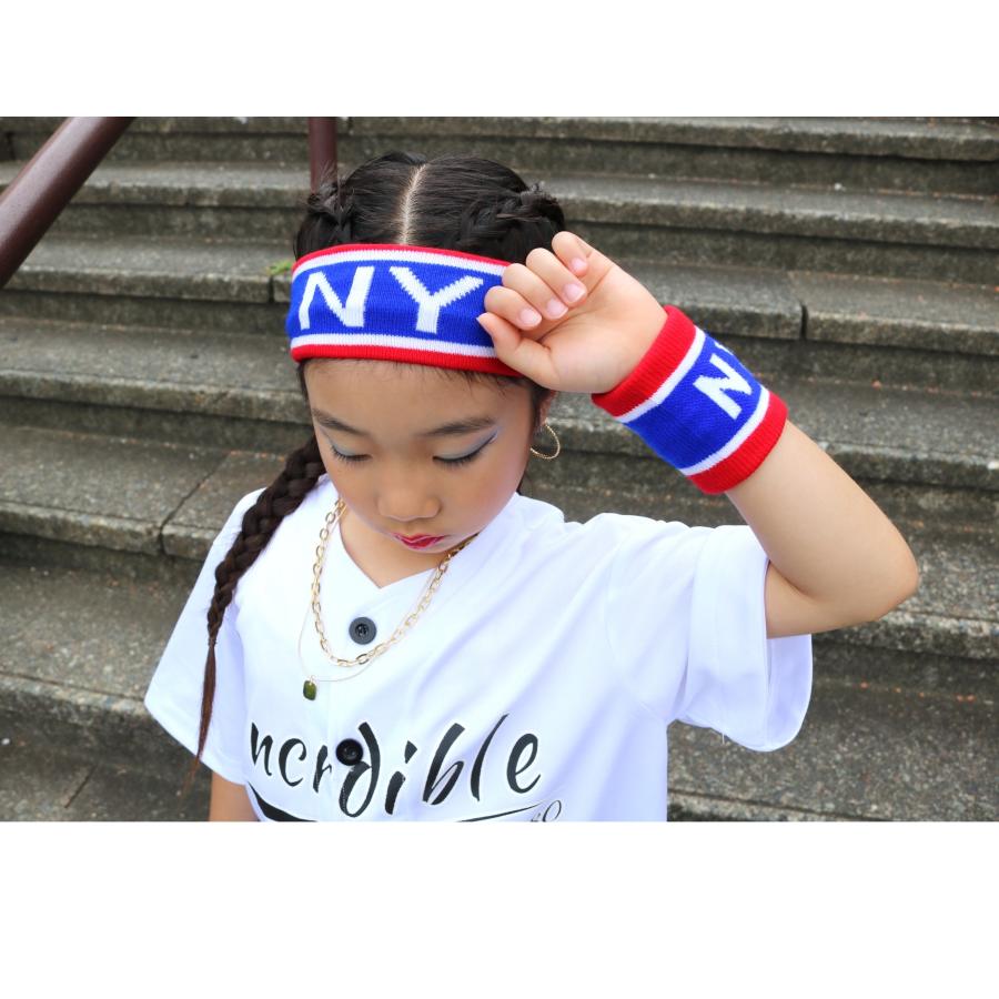 ヘアバンド リストバンド ダンス衣装 小物 キッズ ヒップホップ