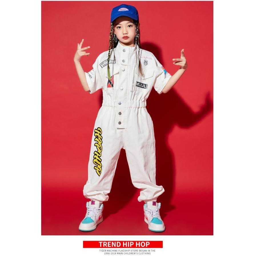つなぎ キッズ ヒップホップ ダンス衣装 ダンスファッション 男の子