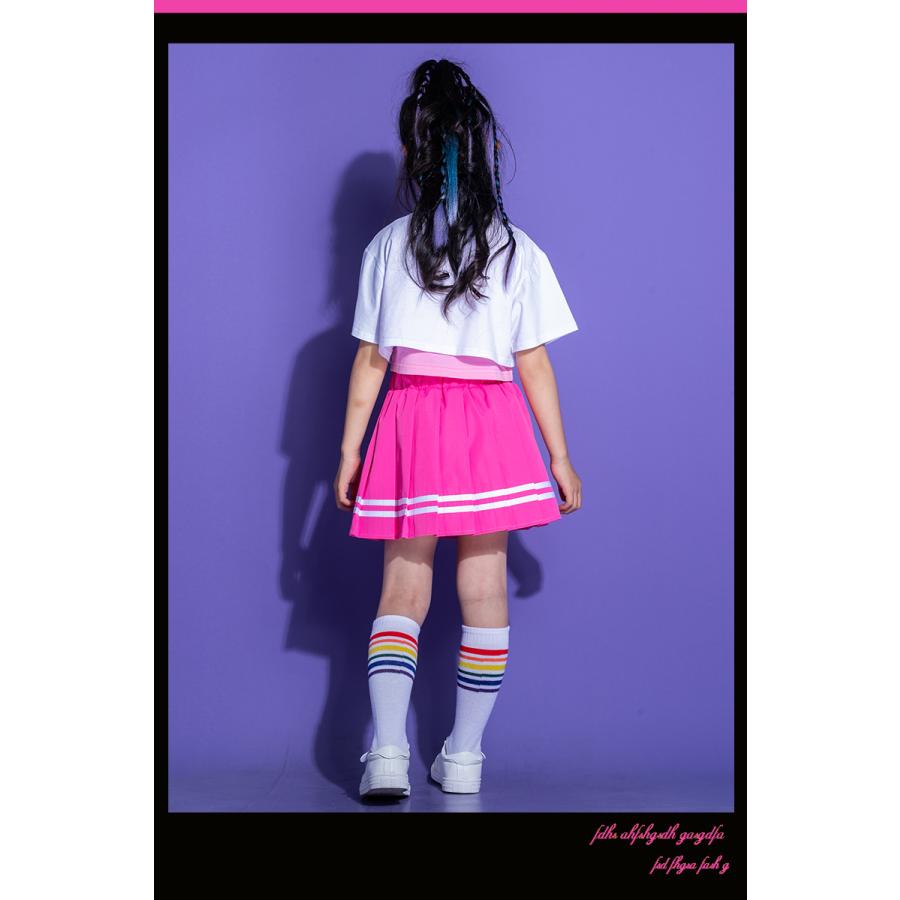 キッズダンス衣装 セットアップ へそ出し トップス パンツ スカート