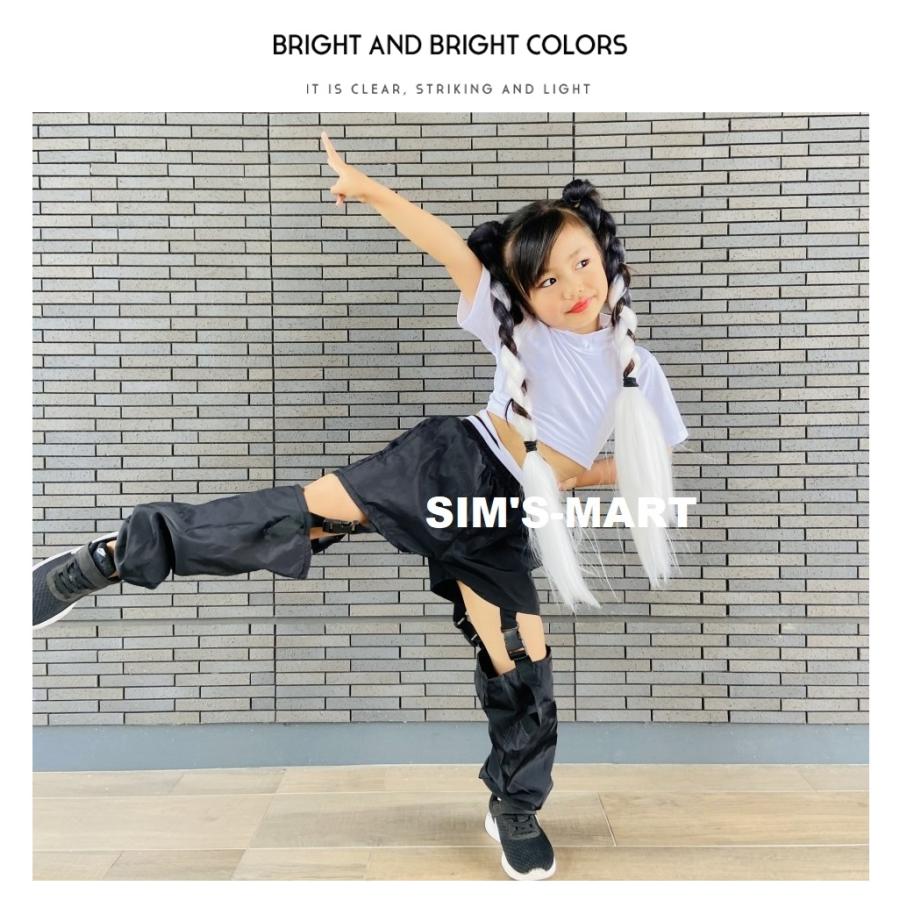 ダンス衣装 キッズ トップス へそ出し ヒップホップ ガールズ