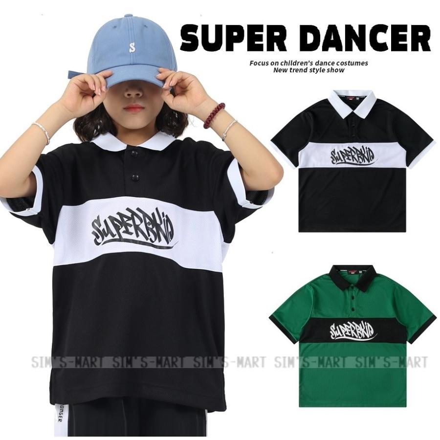 キッズダンス衣装 トップス ラガーシャツ ヒップホップ キッズダンス衣装 トップス ラガーシャツ ヒップホップ