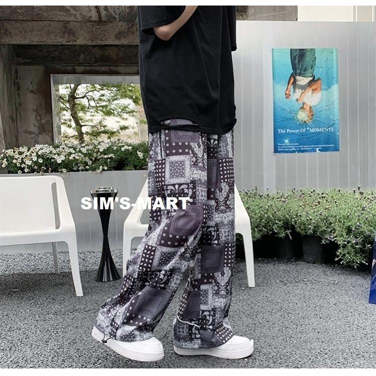 ダンスパンツ ペイズリー柄 ダンス衣装 ヒップホップ ダンスファッション メンズ レディース ダンスレッスン着 K Pop 韓国 白 黒 ピンク Od 48 Sims Mart Ys 通販 Yahoo ショッピング