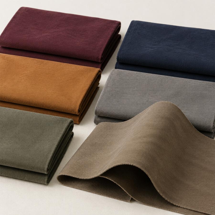 8号帆布バイオw加工1mカットNo.059〜100(0096-8)バイオウォッシュ 生地 約90cm幅 綿100％ バッグ ポーチ ハンドメイド 在庫限り SEI |  | 01