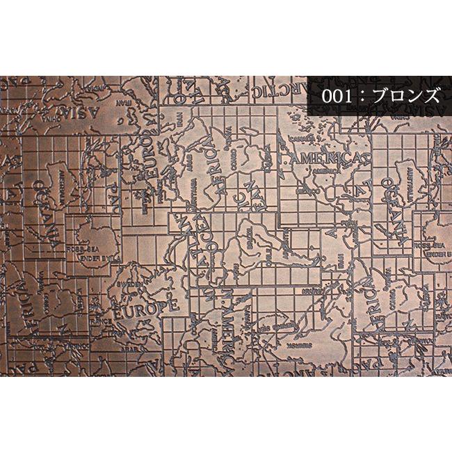 【メール便不可】合皮生地クラフトマップ柄型押し(1136)|50cm単位販売 切り売り フェイクレザー アンティーク 型押し エンボス マップ柄 ハンドメイド | 銀河工房 | 05