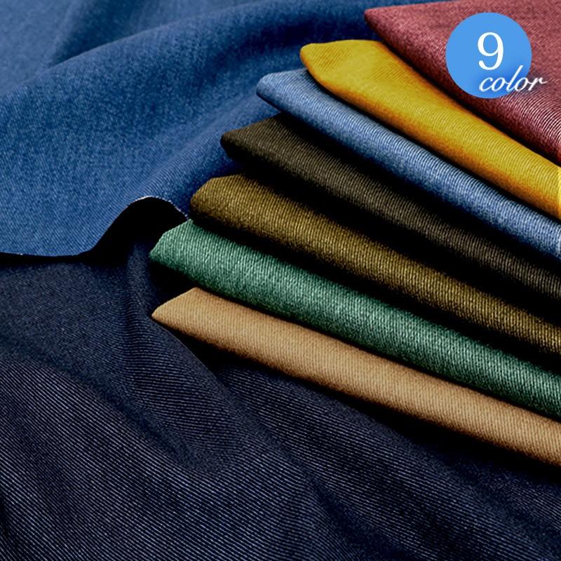 ※在庫限り※カツラギムラ染めヴィンテージ無地生地(3407)【メール便1.5mまで】 | 50cm単位販売,デニム,綿100％,コットン,厚手,アンティーク,洋裁,レトロ | 銀河工房