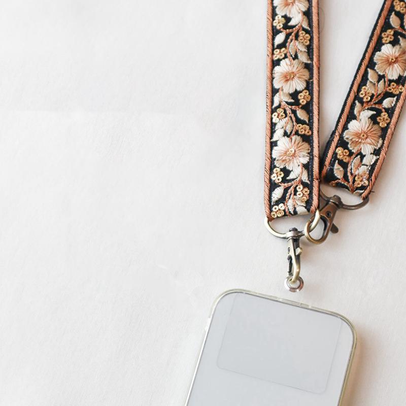 ◆インド刺繍リボンストラップ定番(4900)【メール便3個まで】|インド刺ストラップ スマホショルダー カメラストラップ バッグストラップ ハンドメイド | ブランド登録なし | 11