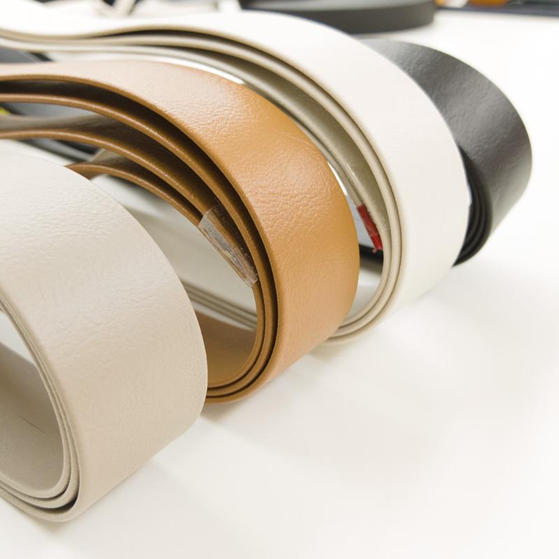 ◆皮シボ調合皮持ち手テープ【25mm巾・5m巻】(6020)【◇メール便4個まで】ひも/ショルダー/手さげ/カルトナージュ/合成皮革 PVC | 銀河工房 | 07