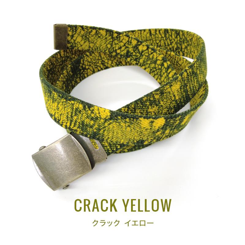 ◆(6065-1)GIベルト 32mm Lサイズ:120cm デザイン ガチャベルト サイケデリック クラック柄 綿 ユニセックス 痛い 推し活 |  | 13