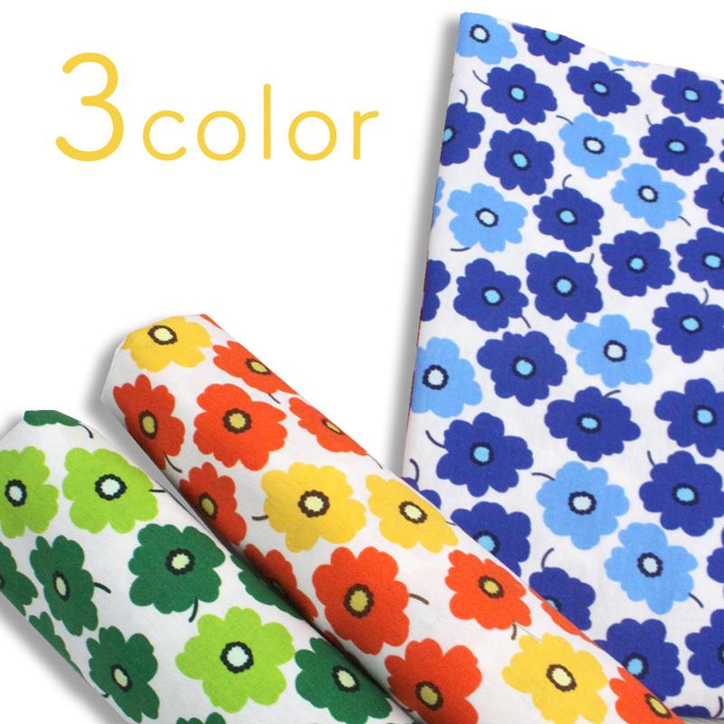 アウトレット 在庫限り メール便2mまで ビビッドフラワープリント生地 6763 花 お花 フラワー シンプル フィンランド 北欧 6763 合成皮革 生地通販 銀河工房 通販 Yahoo ショッピング