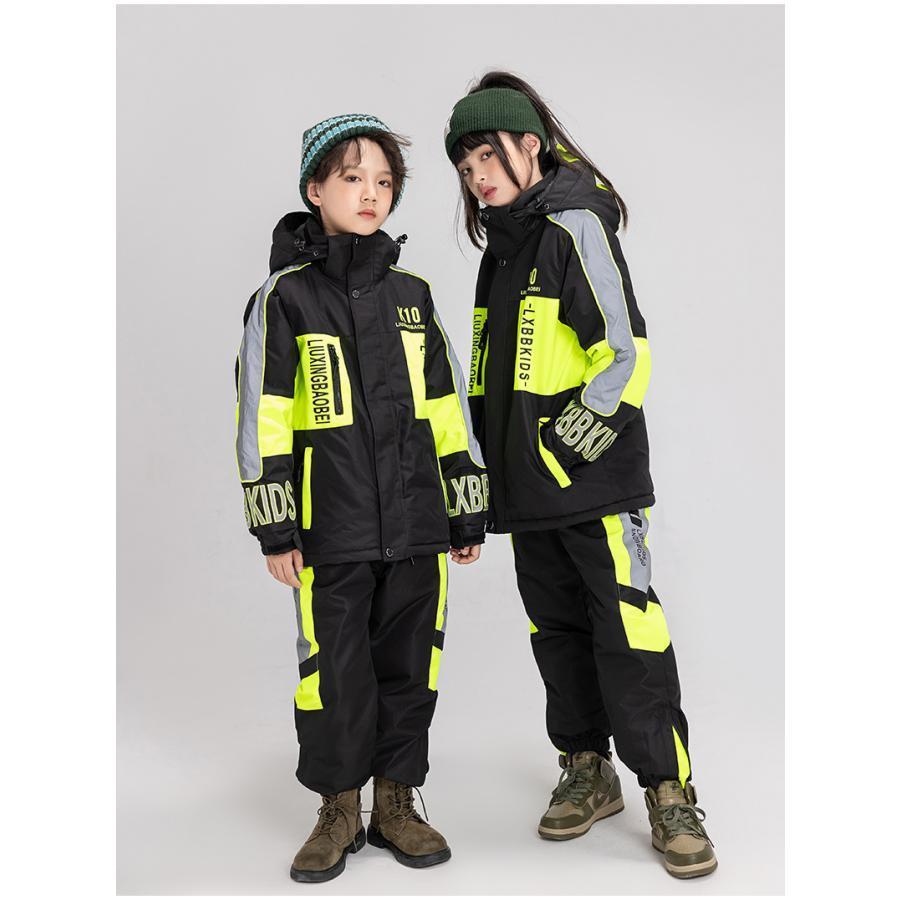 スキーウェア 子供 上下セット ジャケット パンツ 女の子 男の子 超撥水 キッズ スキー 厚手 スノーボードウェア 110 120 130 140 150 160cmの画像