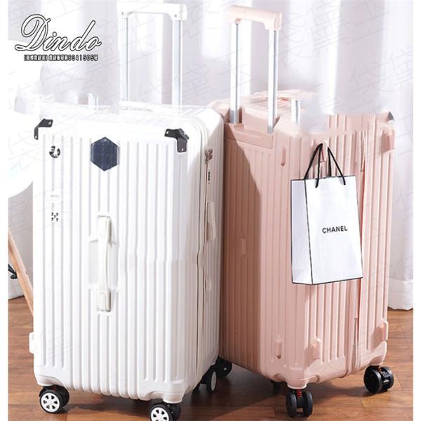 スーツケース キャリーバッグ フロントオープン USB  軽量 S M L XL旅行 出張 大容量 3-10泊 ins人気 キャリーケースの画像