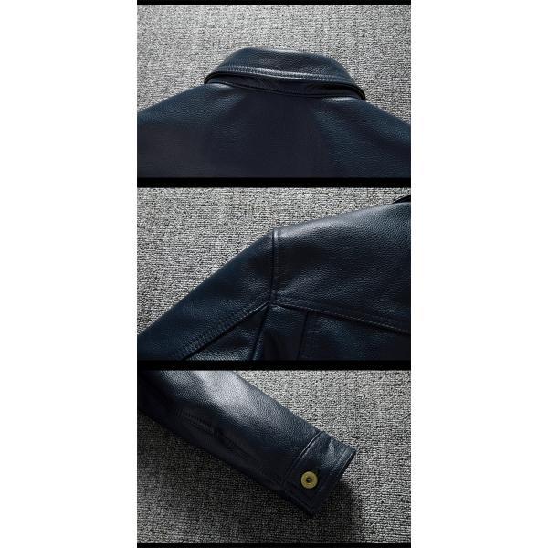 MA-1タイプ　レザージャケット　シングルレザージャケット　Lサイズ Magine 革ジャン ライダース 「SELECT」IR:SYNTHETIC LEATHER MA