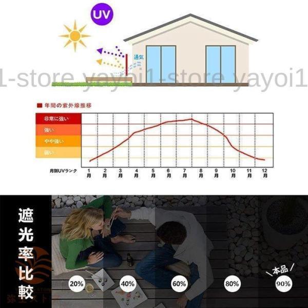 目隠し バルコニー シェード ベランダ マンション フェンス おしゃれ 取り付けも簡単 結束バンド UV紫外線カット率95% 遮光率90% 日よけ 耐久性｜sin-izm｜05