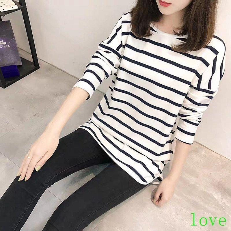 カットソー 長袖 クルーネック 丸首 チュニック丈 トップス レディース 女性 婦人服 Tシャツ ロンT ラウンドヘム ボーダー柄 カジュアル おしゃ |  | 02