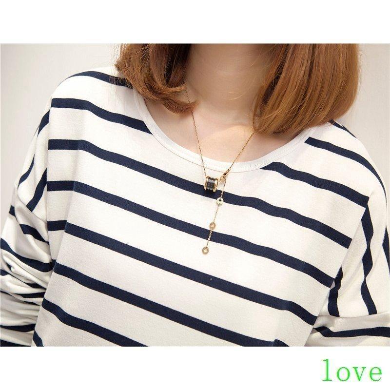 カットソー 長袖 クルーネック 丸首 チュニック丈 トップス レディース 女性 婦人服 Tシャツ ロンT ラウンドヘム ボーダー柄 カジュアル おしゃ |  | 08