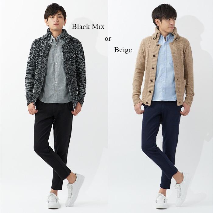 ニット メンズ 厚手 カーディガン 春 秋 冬 セーター アウター 洗える 立ち襟 30代 40代 50代 60代 おしゃれ パパ プレゼント テレワーク S シンフォネラ 通販 Yahoo ショッピング