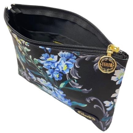 feiler（フェイラー） ポーチ エーデルブラウ 黒 ファイユシリーズ