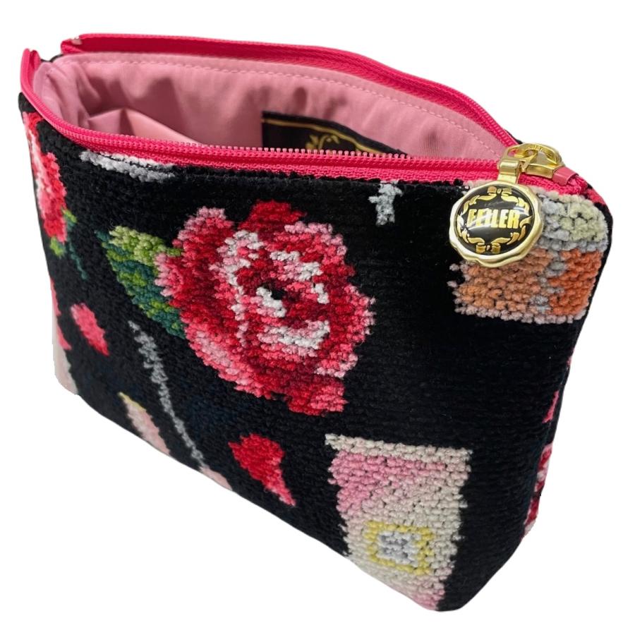 feiler（フェイラー） コスメポーチ エターナルヒロイン 黒 ブラック