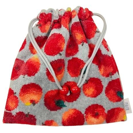 feiler（フェイラー） 巾着 きんちゃく 大 レポム りんご柄 ライト