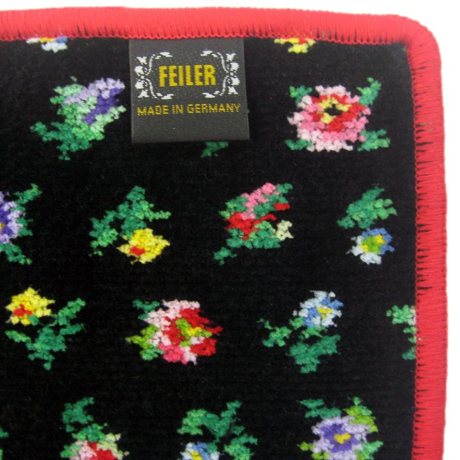フェイラー ハンカチ ミニサイズ Feiler プティフローリスト 黒 赤 ブラック レッド cm シュニール織り クリックポスト配送なら送料１９８円 条件あり Pef H S Bkrd フェイラー専門店しなのや 通販 Yahoo ショッピング