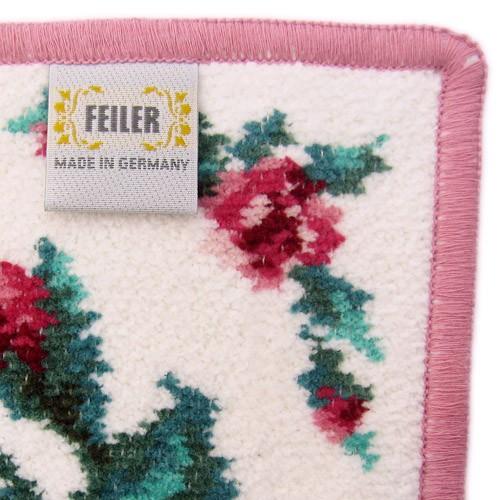 フェイラー ハンカチ FEILER ショシャナ 白/ピンク SS-H-WHPK 25×25cm シュニール織りタオル地 生産終了 メーカー在庫無くなり次第 完売となります|sinanoya|02