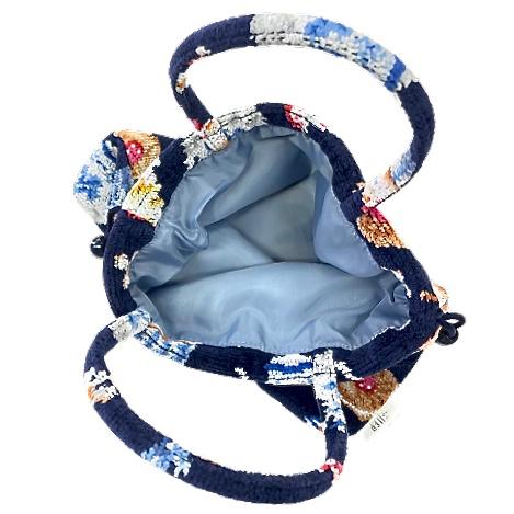 kao-sts様専用 フェイラーアンドハイジ 手付き巾着 ネイビー kao-sts様専用 フェイラーアンドハイジ 手付き巾着 ネイビー