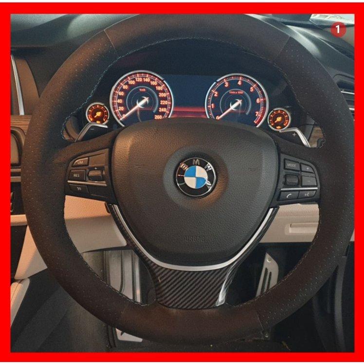 BMW ステアリング カバー 内装 左右2個セット カーボン調 - 通販